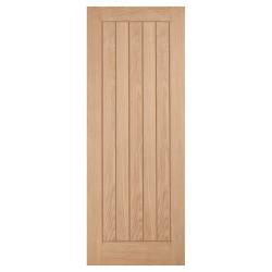 LPD Belize 5 Panel Unfinished Solid Internal FD30 Fire Door - 1981 x 610 x 44mm - Oak