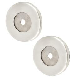 Altro Satin Stainless Steel Rose Set for 25mm Door Pull Handless - 52 x 6mm