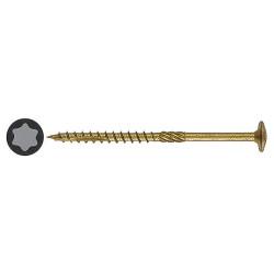 Reisser Timber Connector Torx Wafer Head Wood Screws - 6.0 x 60mm - Nano Bronze - Pack of 25