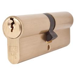 Touchpoint 5 Pin 90mm Euro Double Cylinder - 45 + 45mm - Polished Brass - Keyed to Differ