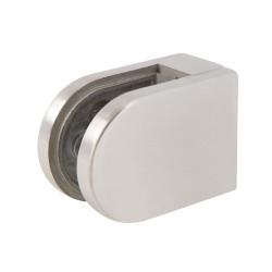 Bohle D Shaped Balustrade Clamp - 63 x 45mm - 316 Grade Brushed Stainless Steel - Pack of 4