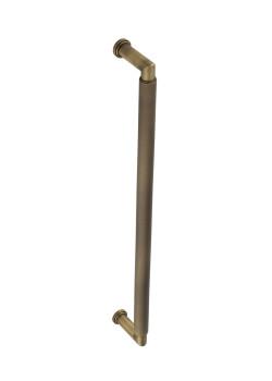 Burlington by Frelan Antique Brass 20mm D-Bar Door Pull Handle - Bolt Fix - 425mm c/c - Piccadilly Range