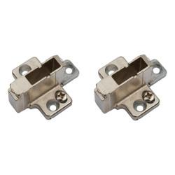 Blum CLIP Cruciform Cabinet Mounting Plate - 18mm Spacing - Zinc Diecast - Pair