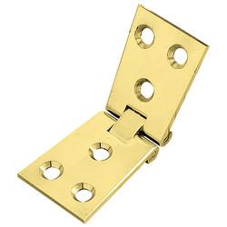 Counter Flap Hinge - 100 x 40 x 3mm - Polished Brass - Pair