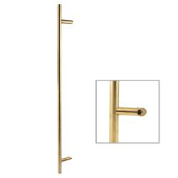 Altro PVD Satin Brass 30mm Guardsman T-Bar Door Pull Handle - Bolt Fix - 1000mm Centres