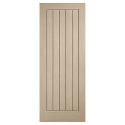LPD Mexicano 5 Panel Pre-Finished Solid Internal Door - 1981 x 762 x 35mm - Blonde Oak