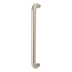 Altro Satin Stainless Steel 22mm D-Bar Door Pull Handle - Bolt Fix - 305mm Centres