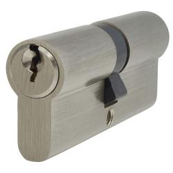 Touchpoint 5 Pin 80mm Euro Double Cylinder - 40 + 40mm - Polished Nickel - Keyed to Differ