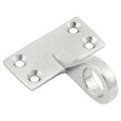 Altro Top Rail Mounting Sash Window Ring Lift - 48 x 22mm - Satin Chrome