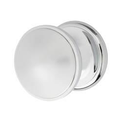 Heritage Brass by M Marcus Polished Chrome Round Centre Door Knob - 81mm Rose Diameter
