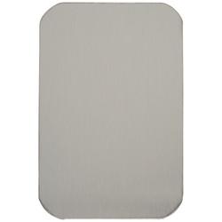 Touchpoint Jumbo Adhesive Fixing Escutcheon - 75 x 50mm - Blank - Satin Stainless Steel