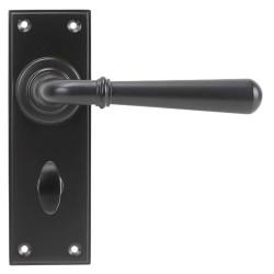 From The Anvil Aged Bronze Bathroom Door Handles - Newbury Range - 152 x 50mm