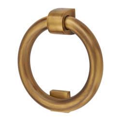 Heritage Brass by M Marcus Ring Door Knocker - Antique Brass - 107 x 77mm