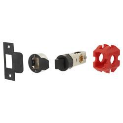 Jigtech Smartlatch Passage Tubular Latch - 45mm Backset - Matt Black