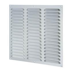 Touchpoint Hooded Louvre Vent - 305 x 305mm - 19869mm² Free Air Flow - Satin Aluminium