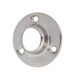 Rothley 25mm Tube Hanging Rail End Socket - Polished Chrome - Pack of 2