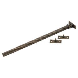 Hampstead Iris Reeded Casement Window Stay - 12"/300mm Length - Antique Brass