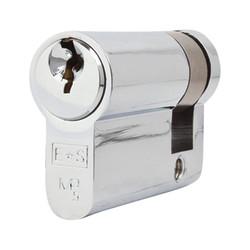 Eurospec 5 Pin 45mm Euro Single Cylinder - 35 + 10mm - Polished Chrome - Keyed Alike