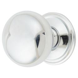 From The Anvil Mushroom Round Cabinet Knob - 32mm Diameter - Polished Chrome