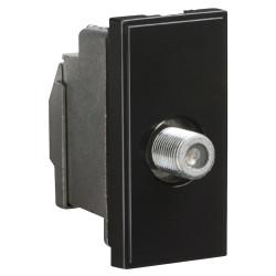 Knightsbridge Female F type Satellite Euro Module - Black