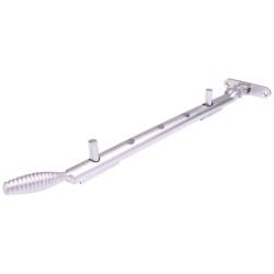 Hampstead Reeded Casement Window Stay - 12"/300mm Length - Soft Satin Chrome