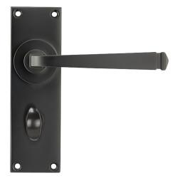 From The Anvil Aged Bronze Bathroom Door Handles - Avon Range - 152 x 48mm