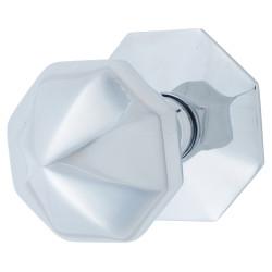 Heritage Brass by M Marcus Polished Chrome Octagonal Centre Door Knob - 66mm Rose Diameter