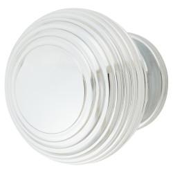 From The Anvil Beehive Round Cabinet Knob - 40mm Diameter - Polished Chrome