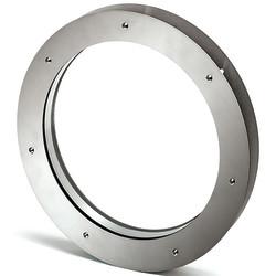 North 4 Designs Twin Glazed Round Vision Panel - 305mm Diameter - Brushed Stainless Steel