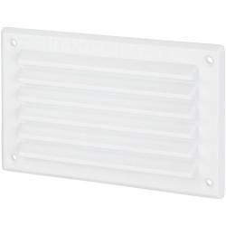 Louvre Vent - 155 x 94mm - 4748mm² Free Air Flow - White Plastic