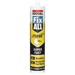 Soudal Fix All Turbo Sealant & Adhesive - 290ml - White
