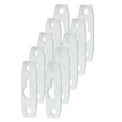 Keyhole Hanging Plate - 46 x 14mm - Zinc Plated - Pack of 10