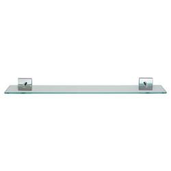 Croydex Chester Glass Shelf - 590 x 132.5mm - Polished Chrome