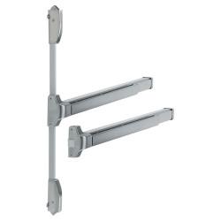 Arrone Touchbar Rebated Double Door Panic Bar Set - Timber Door - Satin Stainless Steel