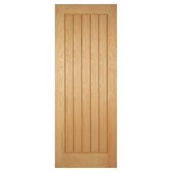LPD Mexicano 5 Panel Pre-Finished Solid Internal FD30 Fire Door - 1981 x 762 x 44mm - Oak