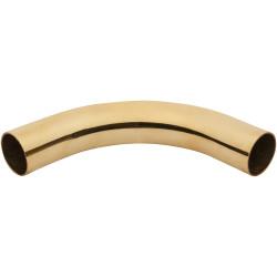 51mm Solid Brass 90° Curved Radius Elbow - Polished