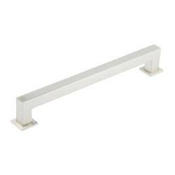 Burlington by Frelan Trafalgar 25mm Square D-Bar Cabinet Pull Handle - 224mm c/c - Satin Nickel