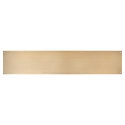Altro Stainless Steel Kick Plate - 762 x 150 x 1.2mm - 8 Screw Holes - Antique Brass