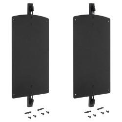 Emuca Zero Folding Hanger Bracket - 260 x 140mm - Black
