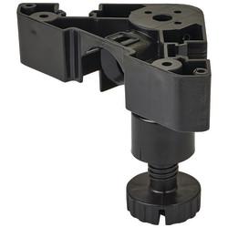 Heavy Duty Triangular Adjustable Cabinet Furniture Plinth Legs - 95-180mm - Black - Pack of 4