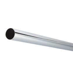 Rothley 19mm Round Steel Hanging Rail Tube - 914mm Length - Polished Chrome