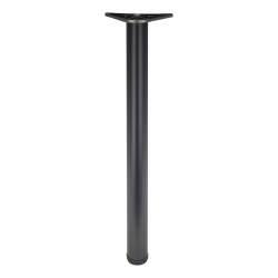 Rothley Adjustable Worktop Support Breakfast Bar Table Leg - 60 x 710-735mm - Matt Black - Pack of 4