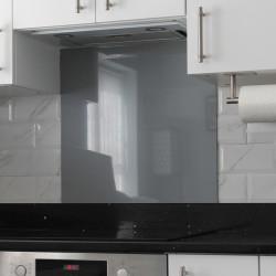 Altro Aluminium Kitchen Splashback - 600 x 750mm - Gloss Traffic Grey