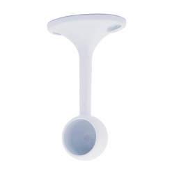 Rothley 25mm Hanging Rail End Bracket - White - Pack of 2