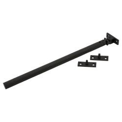 Hampstead Willow Knurled Casement Window Stay - 12"/300mm Length - Matt Black