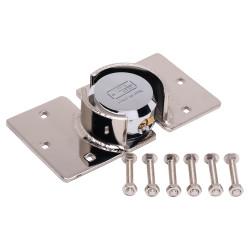 Burg Wachter Heavy Duty Hardened Steel Van Hasp & Padlock Kit - Silver