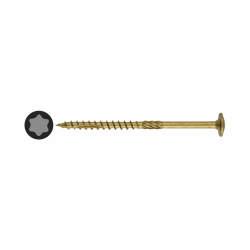 Reisser Timber Connector Torx Wafer Head Wood Screws - 6.0 x 100mm - Nano Bronze - Pack of 25