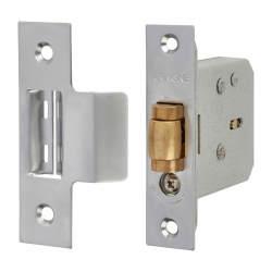 Arrone AR750 Heavy Duty Adjustable Roller Bolt Latch - 22 x 90mm Faceplate - Satin Chrome
