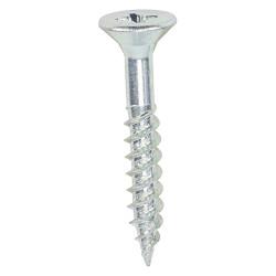TIMCO Twin Threaded Pozi Countersunk Wood Screws - 10 x 1 1/4" - Zinc Plated - Pack of 200