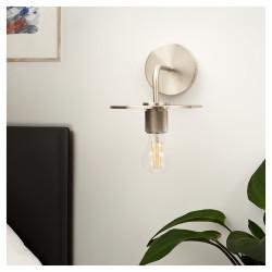 Altro Savaneta Knurled Indoor Wall Light - Satin Nickel Fittings and Plate
